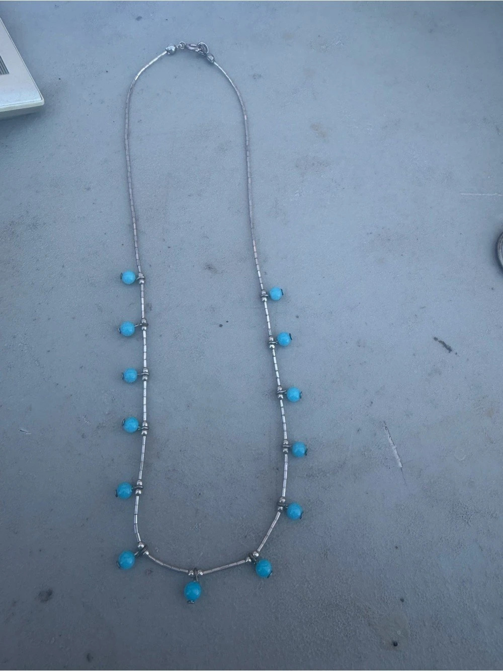 Blue Beaded Necklace